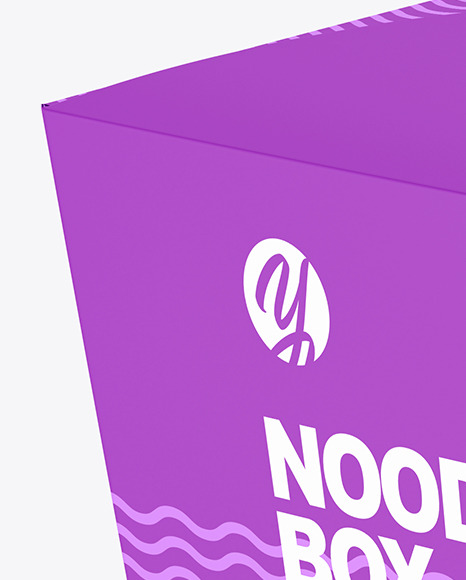 Download Matte Noodles Box Mockup In Box Mockups On Yellow Images Object Mockups