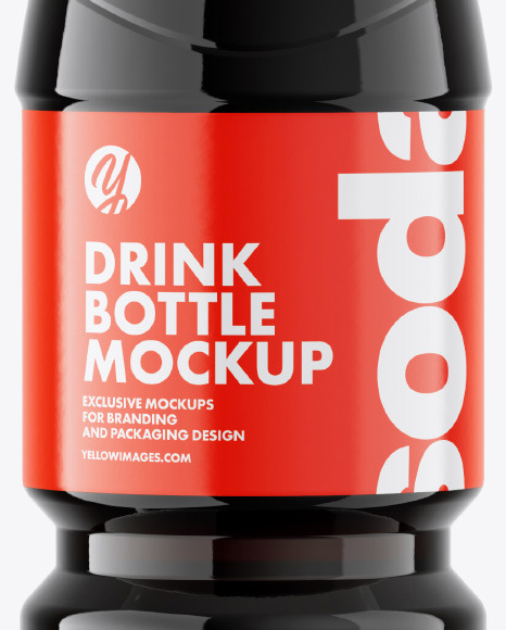 PET Bottle with Cola Mockup PSD #1