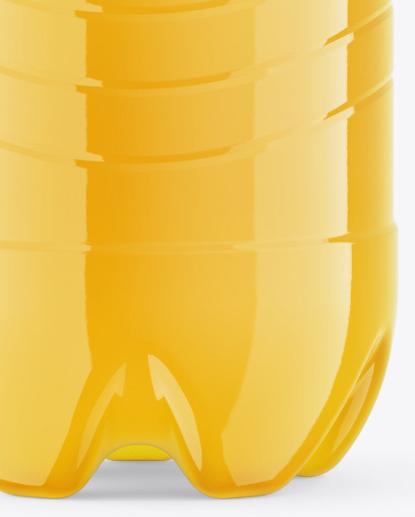 PET Bottle with Orange Drink Mockup PSD #6