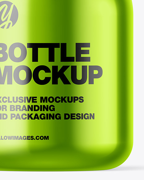 Metallic Bottle Mockup PSD #6