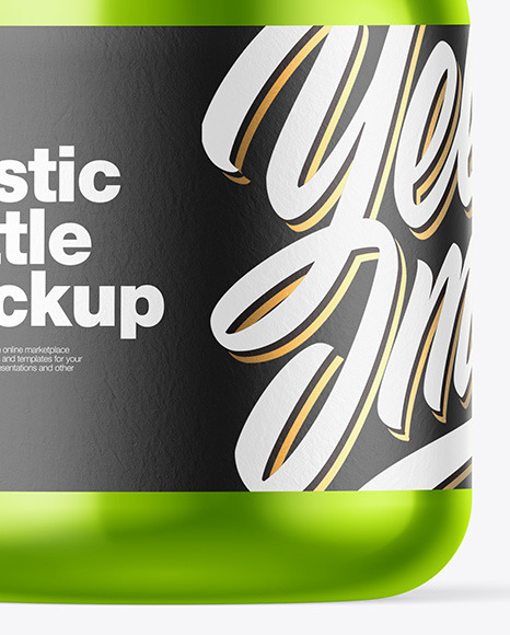 Metallic Bottle Mockup PSD #7