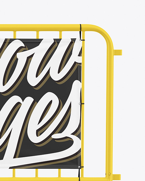 Crowd Control Banner Mockup PSD #2