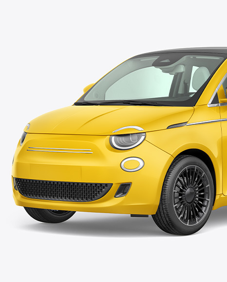 Download Ev Compact Car Mockup Half Side View In Vehicle Mockups On Yellow Images Object Mockups Yellowimages Mockups