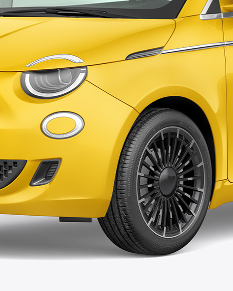 EV Compact Car Mockup   Half Side View PSD #6