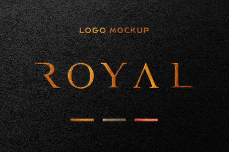 Download Royal Foil Stamping Logo Mockup In Product Mockups On Yellow Images Creative Store PSD Mockup Templates