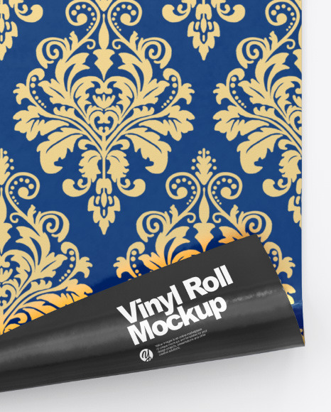 Download Vinyl Roll Mockup In Packaging Mockups On Yellow Images Object Mockups