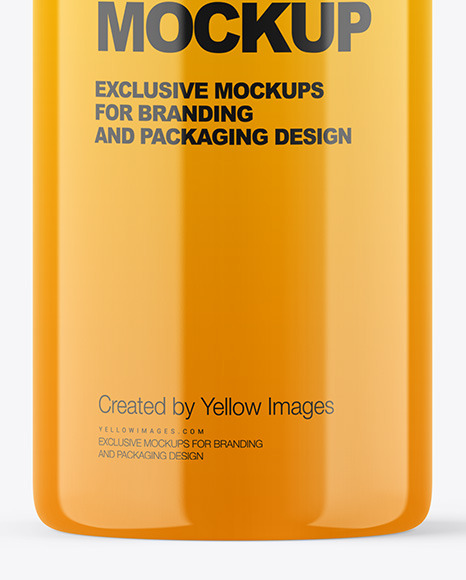 Download Matte Cosmetic Bottle With Pump : Cosmetic Bottle With Pump Mockup In Bottle Mockups On Yellow ...