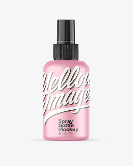 Matte Spray Bottle Mockup PSD #1
