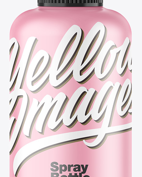 Matte Spray Bottle Mockup PSD #7