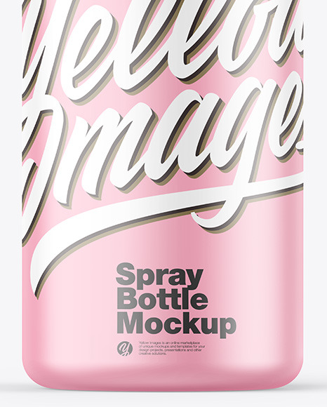 Matte Spray Bottle Mockup PSD #5