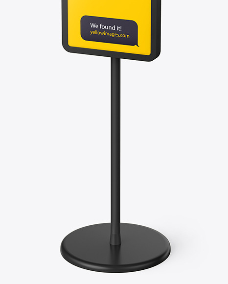Plastic Stand Mockup PSD #1