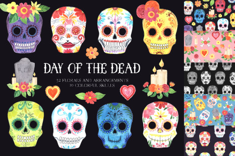 Day of the Dead - Mexican clipart set