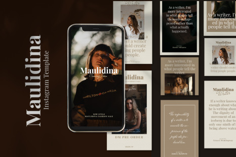 Maulidina Writer Instagram Template