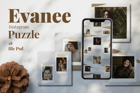 Evanee Instagram Puzzle Template