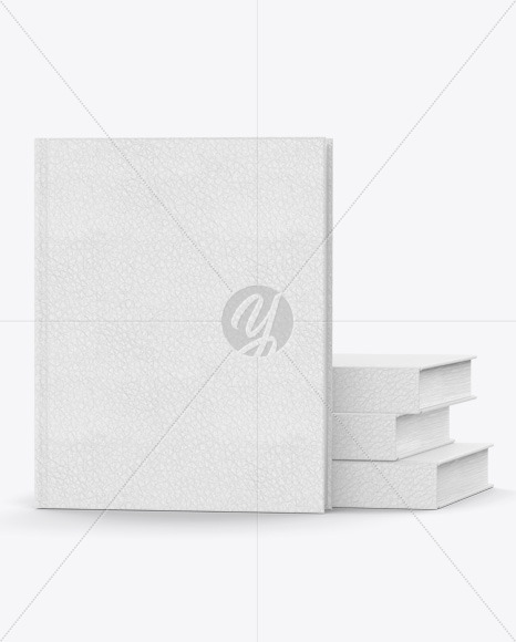 Hardcover Book w  Leather Cover Mockup PSD #3