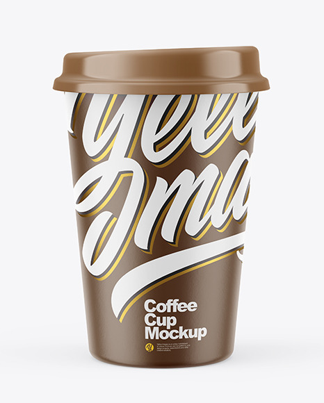 Download Matte Coffee Cup Mockup In Cup Bowl Mockups On Yellow Images Object Mockups PSD Mockup Templates