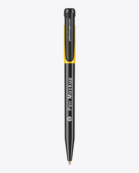 Glossy Pen Mockup PSD #4