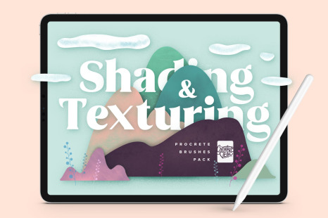 Natural Shading &amp; Texture Procreate Brushes