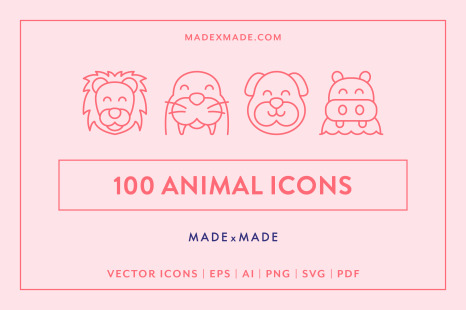 Animals Line Icons