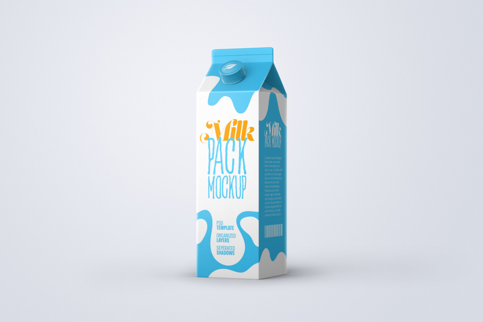 Download Milk Carton Box Mockup Set | Packaging Design in Packaging ...