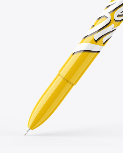 Glossy Pen Mockup PSD #2