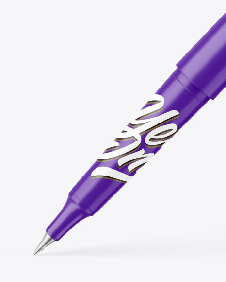 Matte Pen Mockup PSD #2