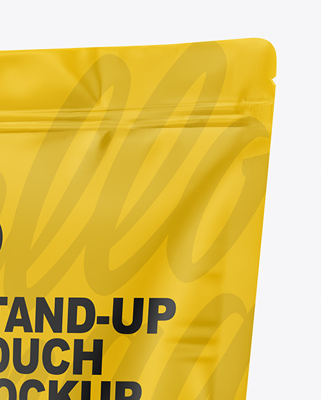 Glossy Stand Up Pouch Mockup PSD #2