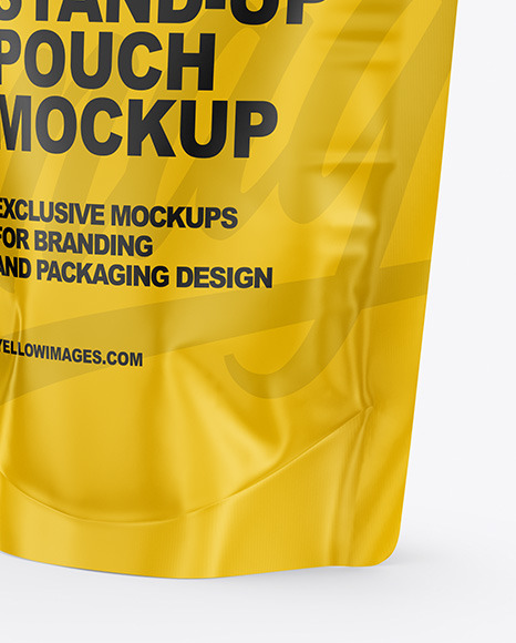 Glossy Stand Up Pouch Mockup PSD #1