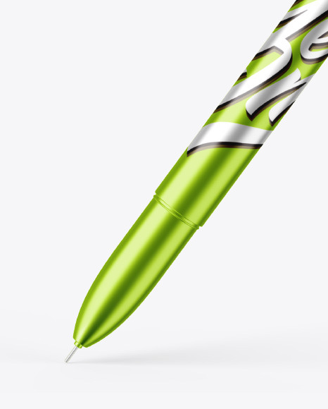 Metallic Pen Mockup PSD #2