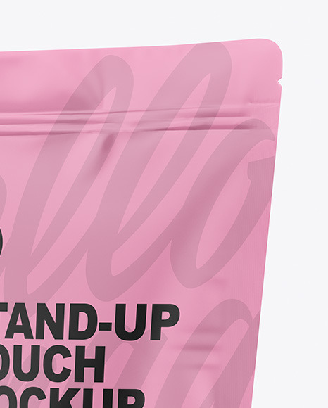 Matte Stand Up Pouch Mockup PSD #2