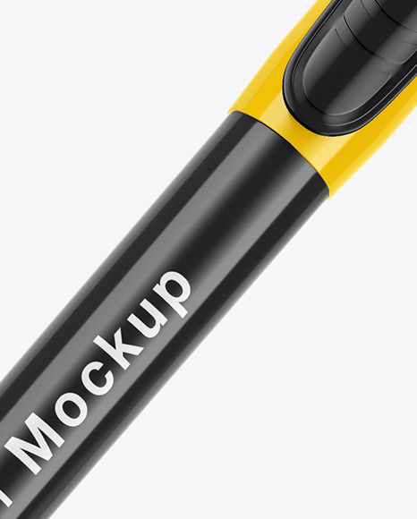 Glossy Pen Mockup PSD #1