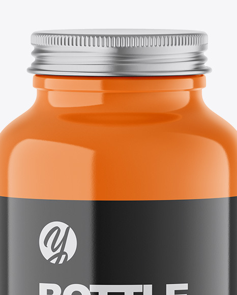 Glossy Bottle Mockup PSD #6