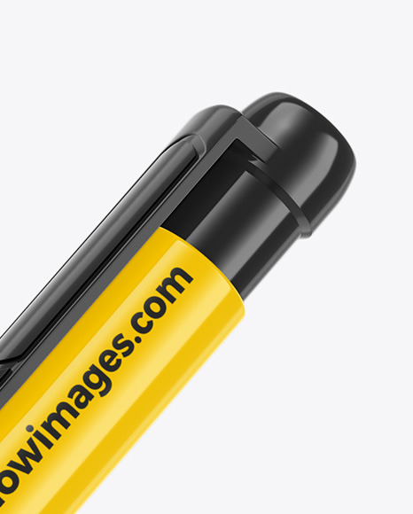 Glossy Pen Mockup PSD #2