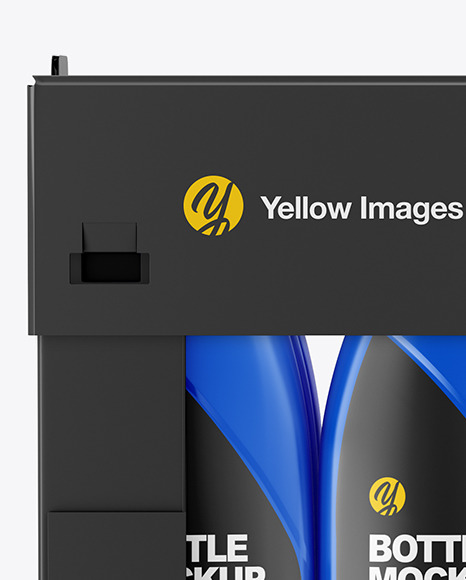 Paper Box W  Matte Bottles Mockup PSD #7