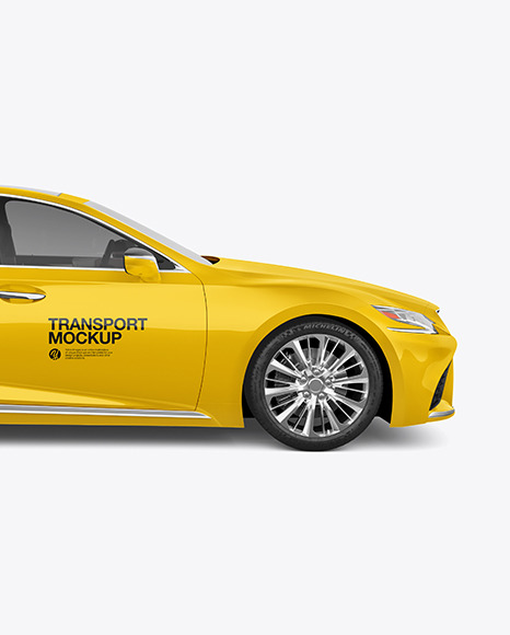 Luxury Car Mockup - Side View