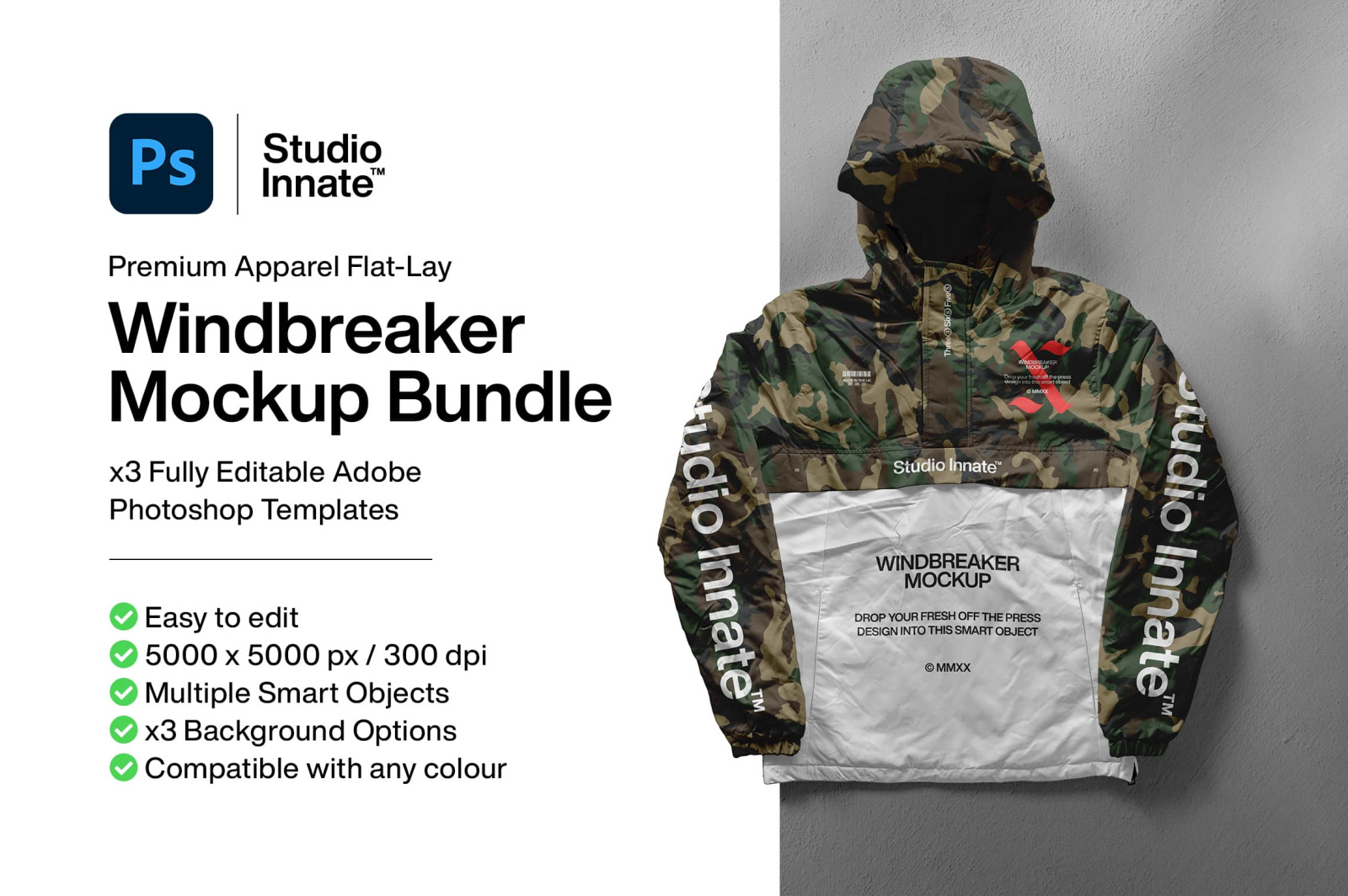 Download Windbreaker Jacket Mockup In Apparel Mockups On Yellow Images Creative Store