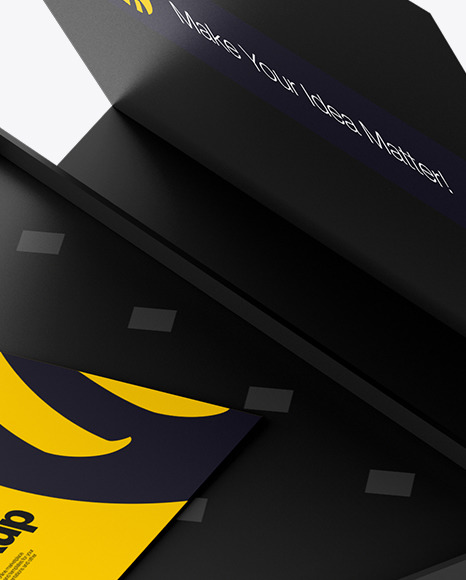 Gift Business Cards in a Box Mockup PSD #1