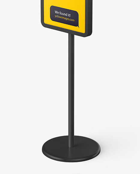 Plastic Stand Mockup PSD #4