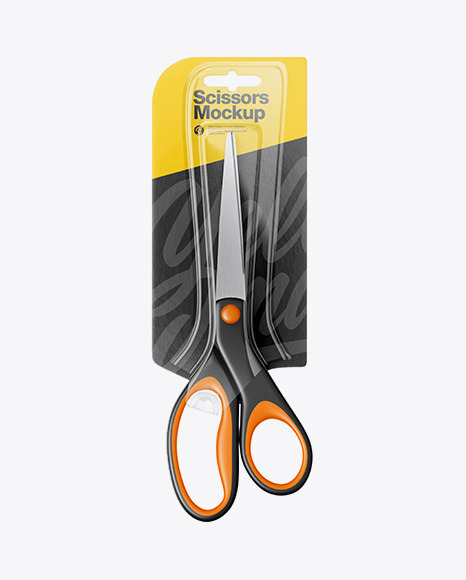 Scissors Blister Pack Mockup - Front View - Free Download Images High  Quality PNG, JPG