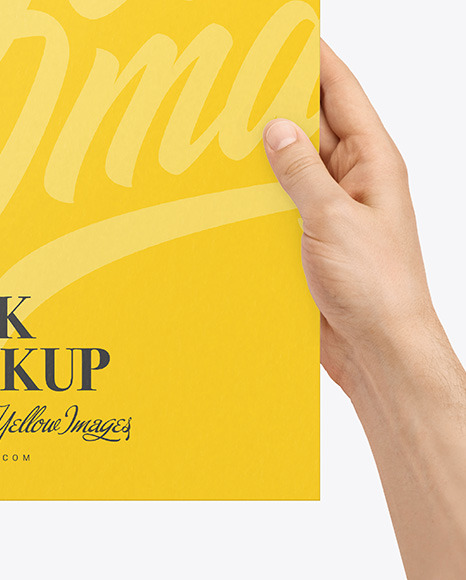 Book Mockup in Hands PSD #4