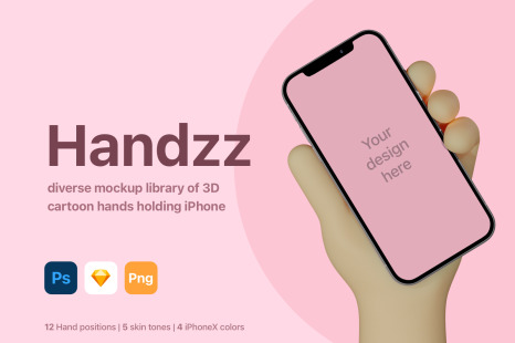 Download Handzz 3d Hands Mockup In Product Mockups On Yellow Images Creative Store Yellowimages Mockups