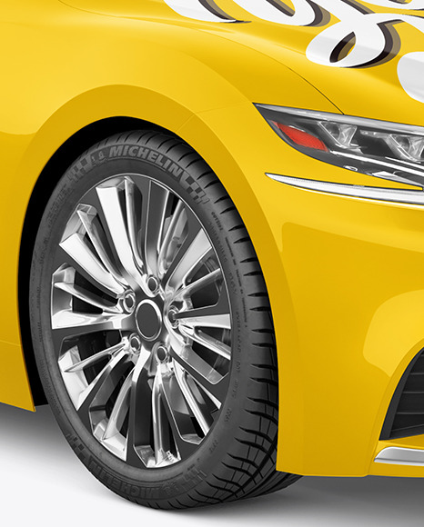 Luxury Car Mockup   Half Side View PSD #7