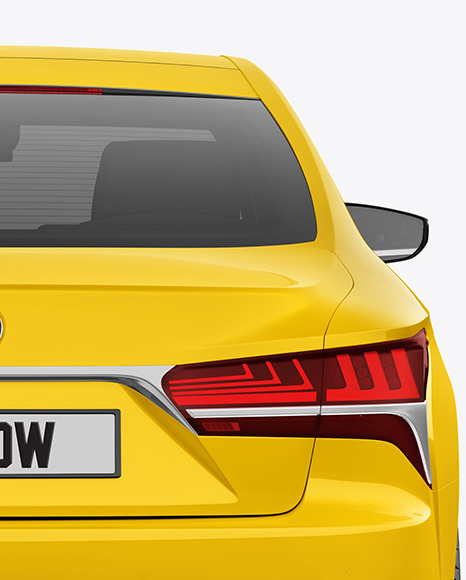 Luxury Car Mockup   Back View PSD #6