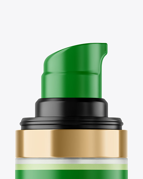 Frosted Liquid Soap Bottle with Pump Mockup PSD #1