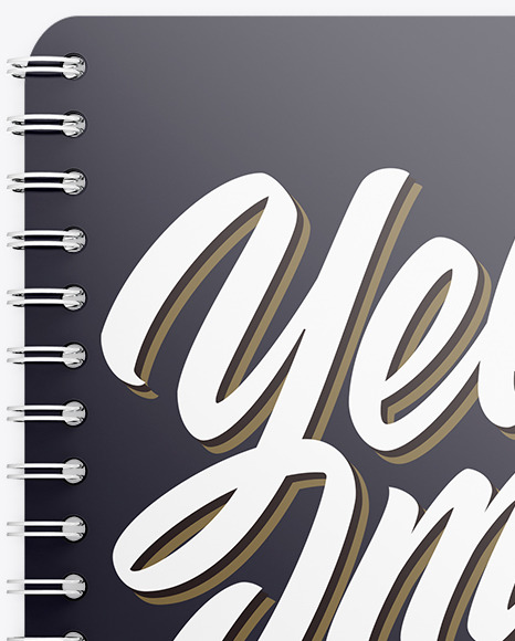 Spring Notebook Mockup PSD #2