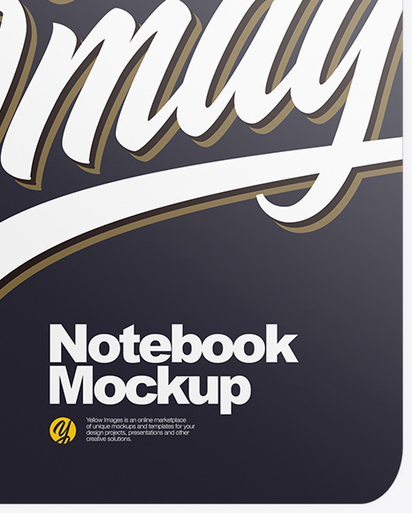 Download Spring Notebook Mockup In Stationery Mockups On Yellow Images Object Mockups PSD Mockup Templates