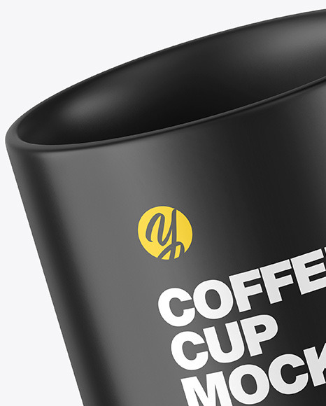 Matte Coffee Cup Mockup PSD #1