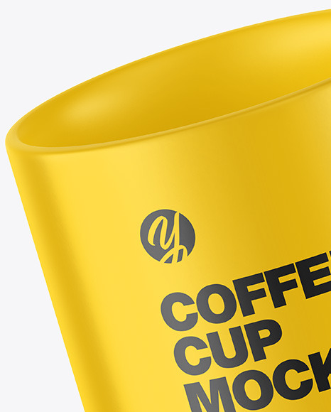 Matte Coffee Cup Mockup PSD #6