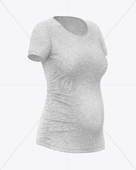 Download Melange Maternity T Shirt Mockup In Apparel Mockups On Yellow Images Object Mockups