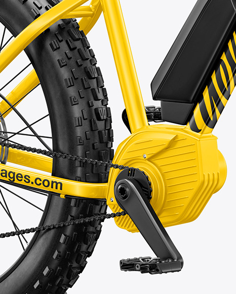 Fat Bike Mockup   Half Side View PSD #7